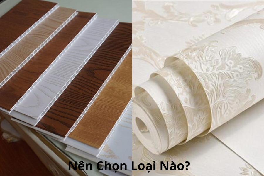 so sánh tấm ốp và giấy dán tường