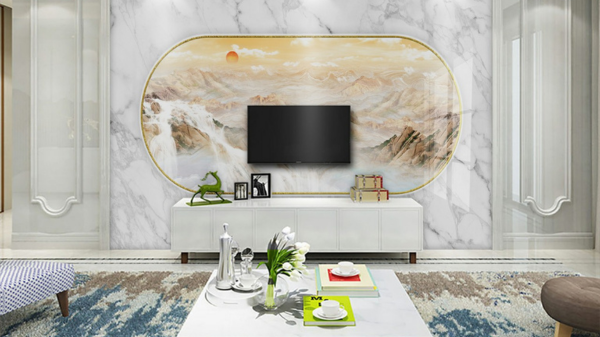 ốp nhựa nano phòng khách 