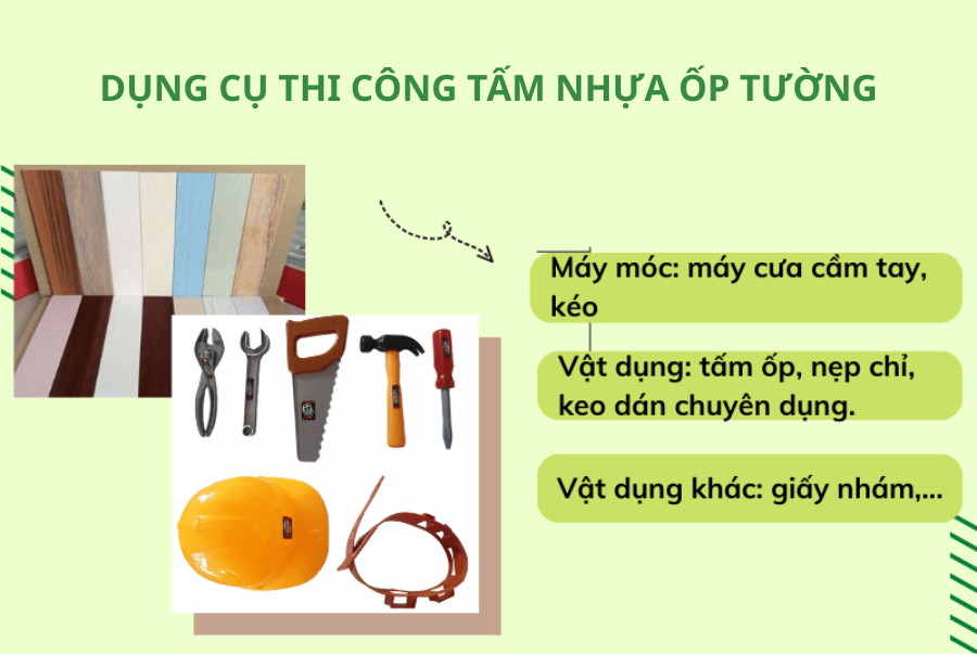 THI CÔNG TẤM NHỰA ỐP TƯỜNG