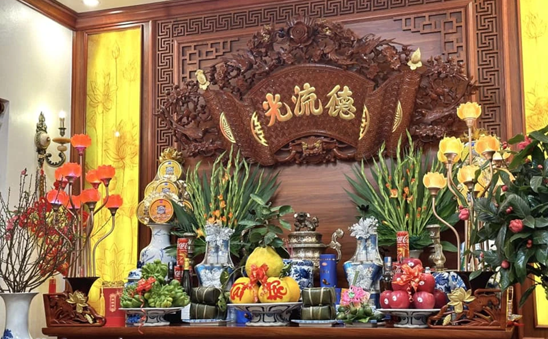 bài trí bàn thờ 