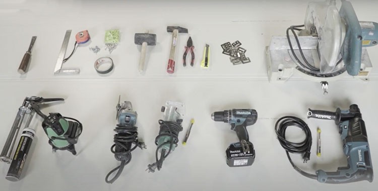 Dụng cụ thi công tấm nhựa ốp tường