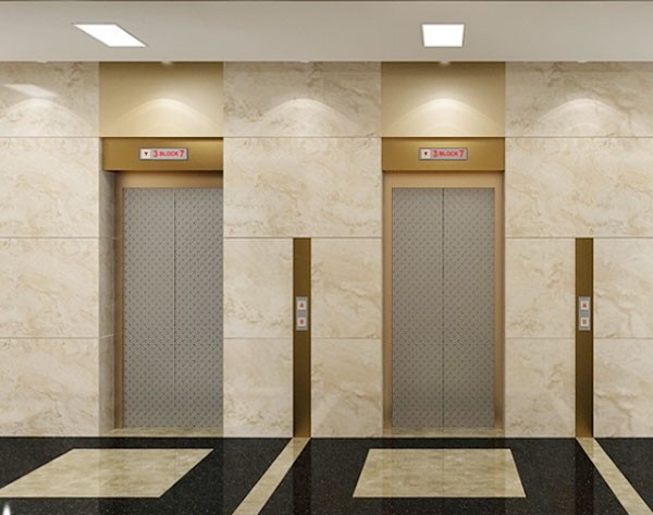 nhựa giả đá ốp thang máy 