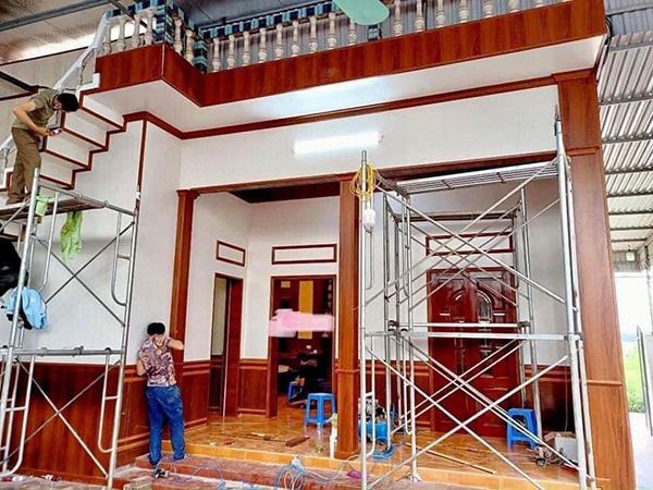 cải tạo nhà tấm ốp nhựa 