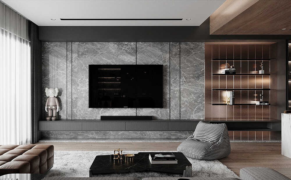 tấm ốp than tre vân đá 