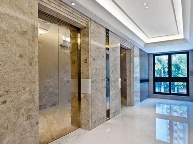 nhựa giả đá ốp thang máy 