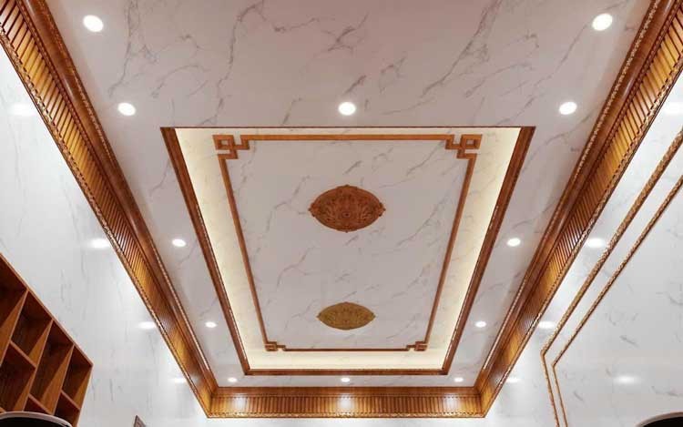 trần nhựa vân đá 