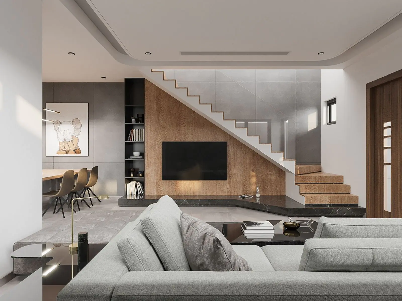 phòng khách nhà ống 