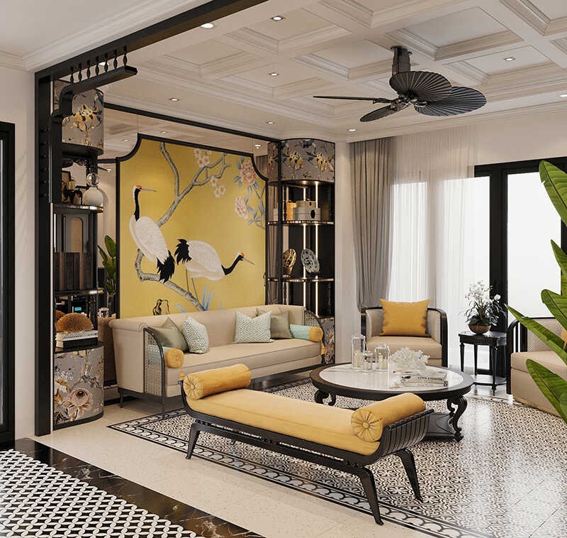 phòng khách nhà ống 