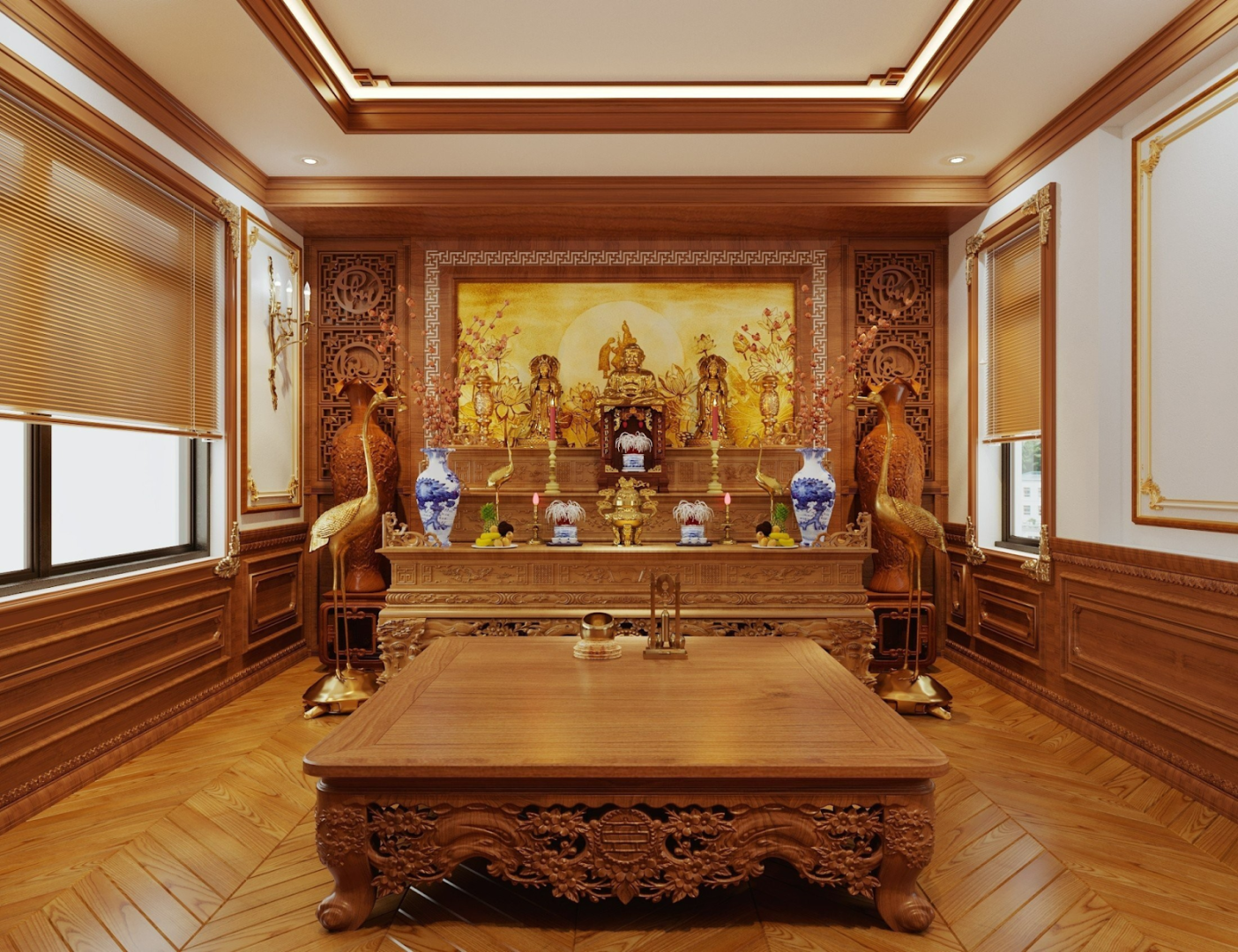 phòng thờ tân cổ điển 