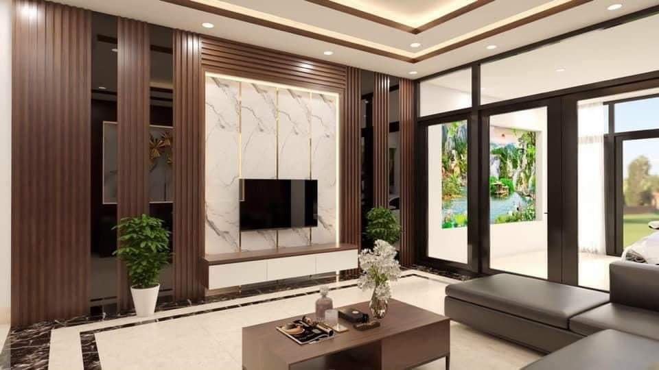 phòng khách ốp nhựa nano 