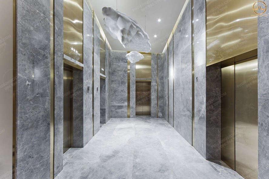 mẫu nhựa gải đá ốp thang máy 