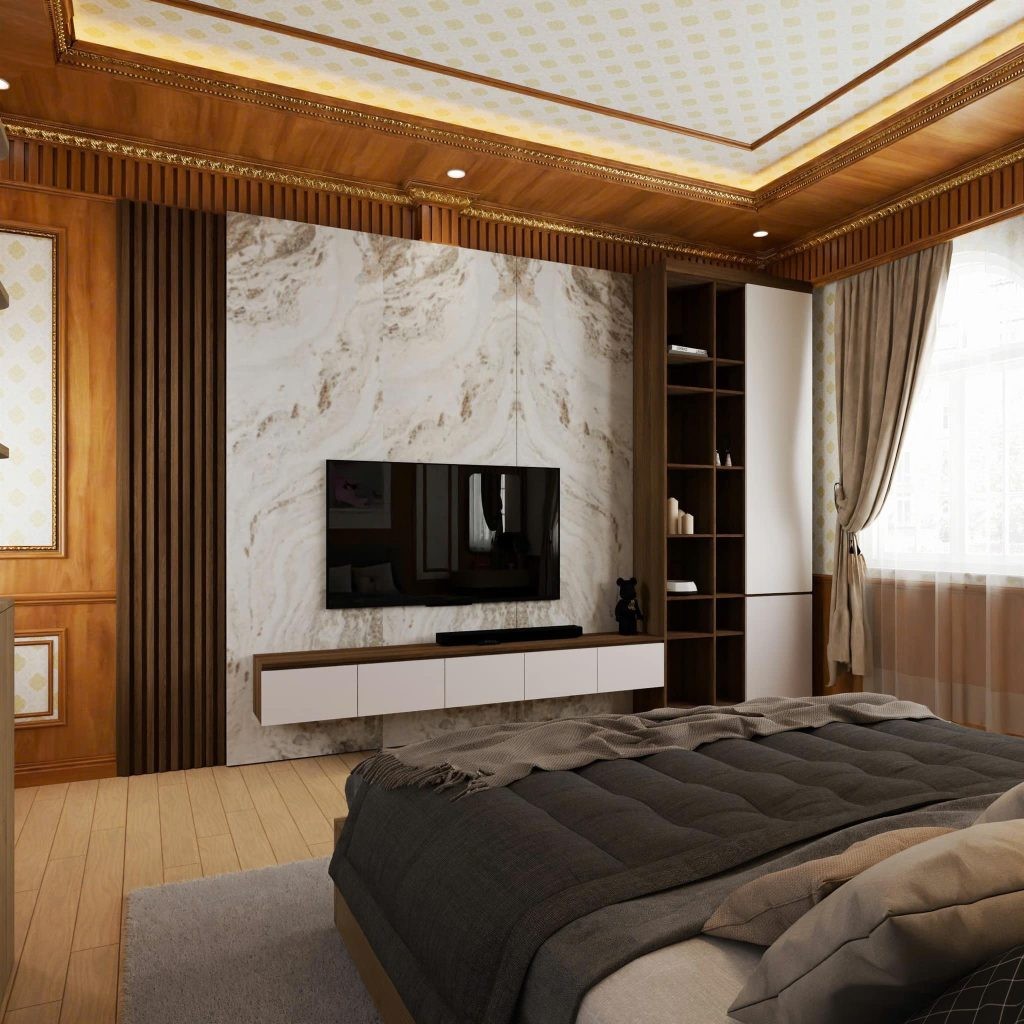 trần nhựa phòng ngủ 