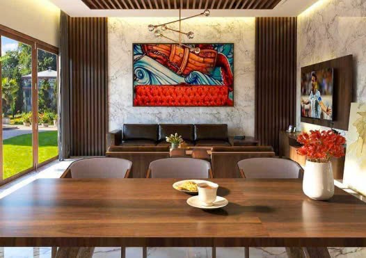 phòng khách ốp nhựa nano 