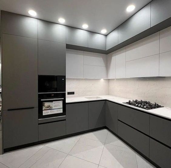 tủ bếp nhựa vân gỗ 