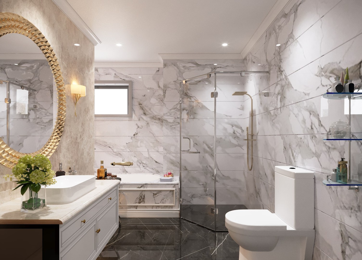 tấm nhựa nội thất phòng tắm 