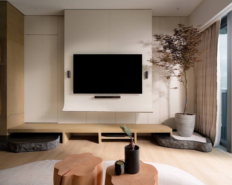 vách tivi phòng khách 