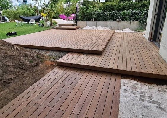 gỗ nhựa ngoài trời 