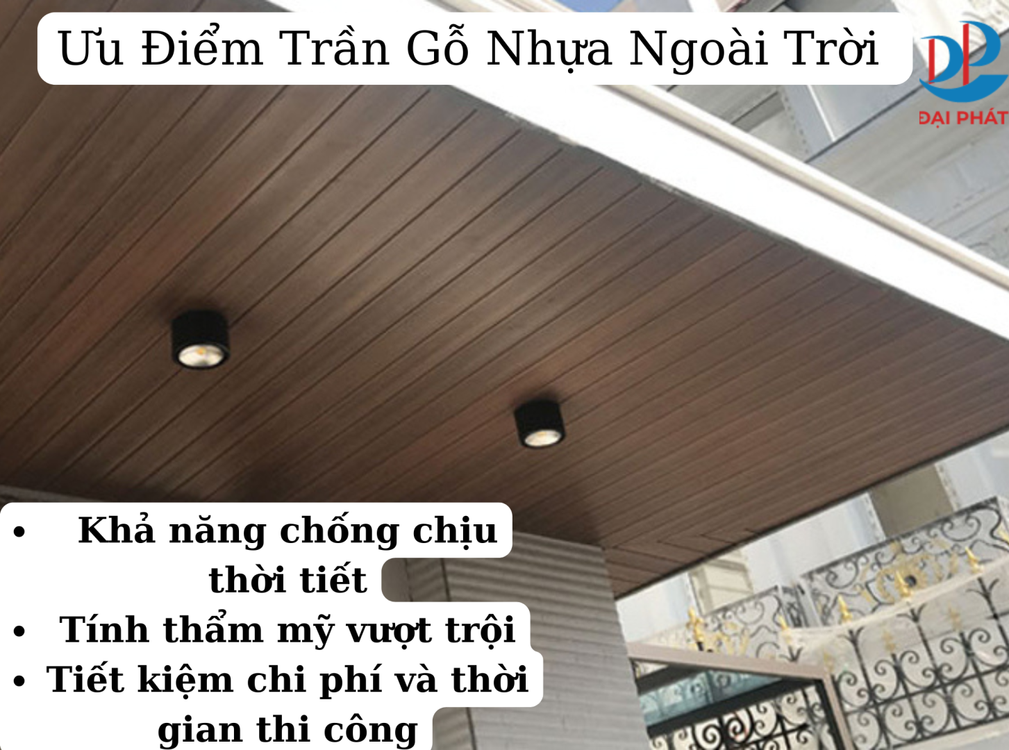 trần gỗ nhựa ngoài trời 