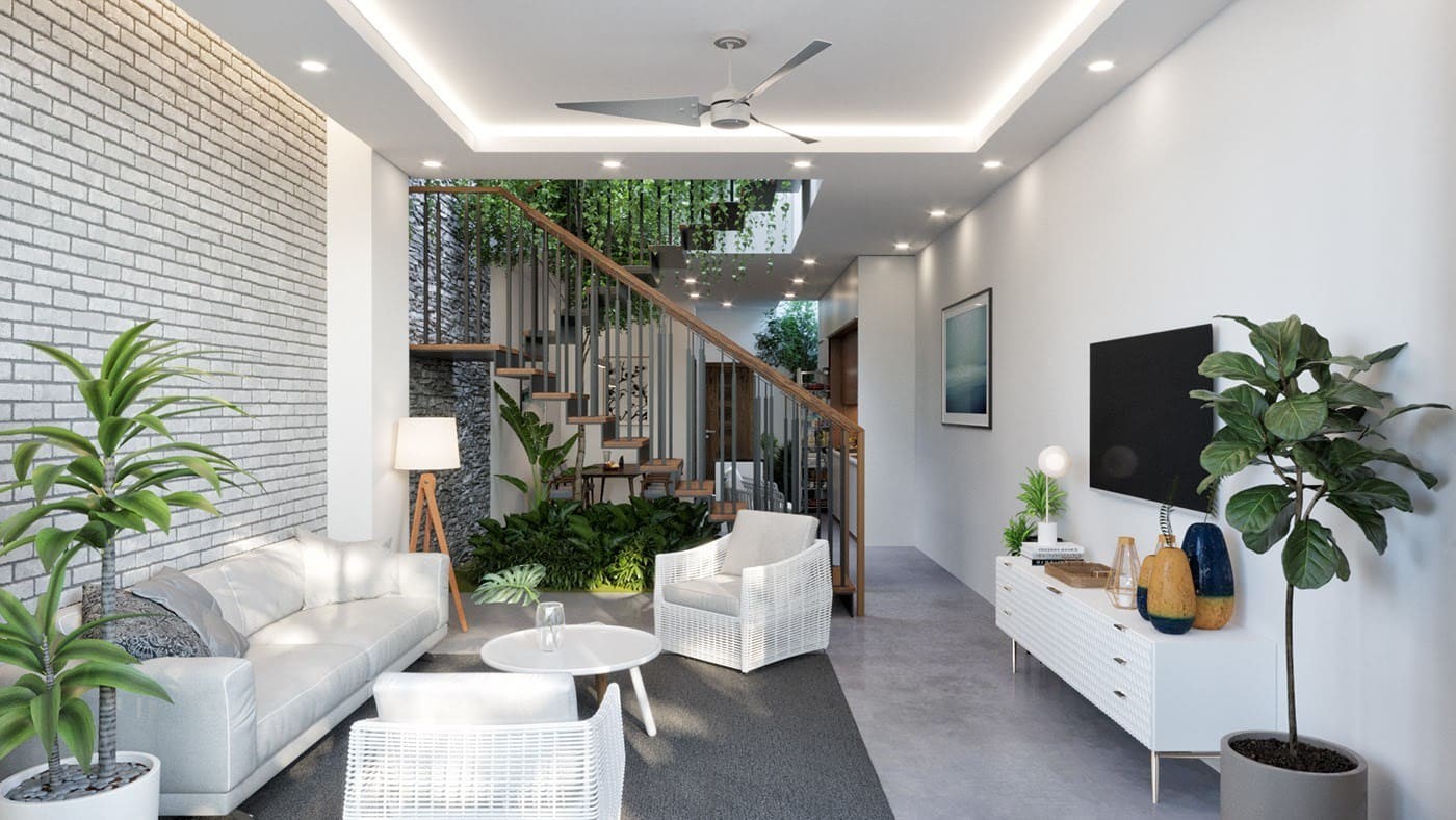 vách tivi phòng khách 