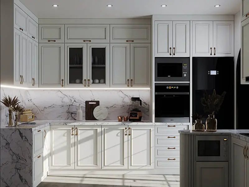 tủ bếp gỗ công nghiệp đẹp 