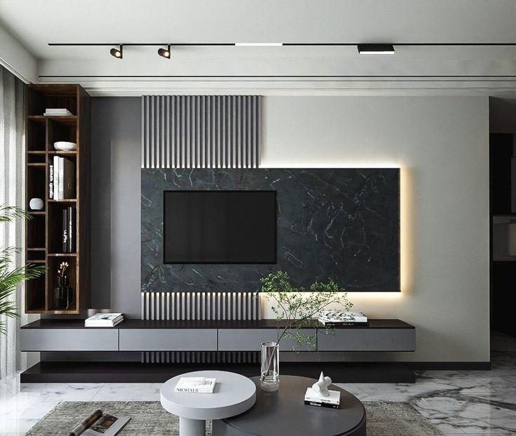 vách tivi phòng khách 