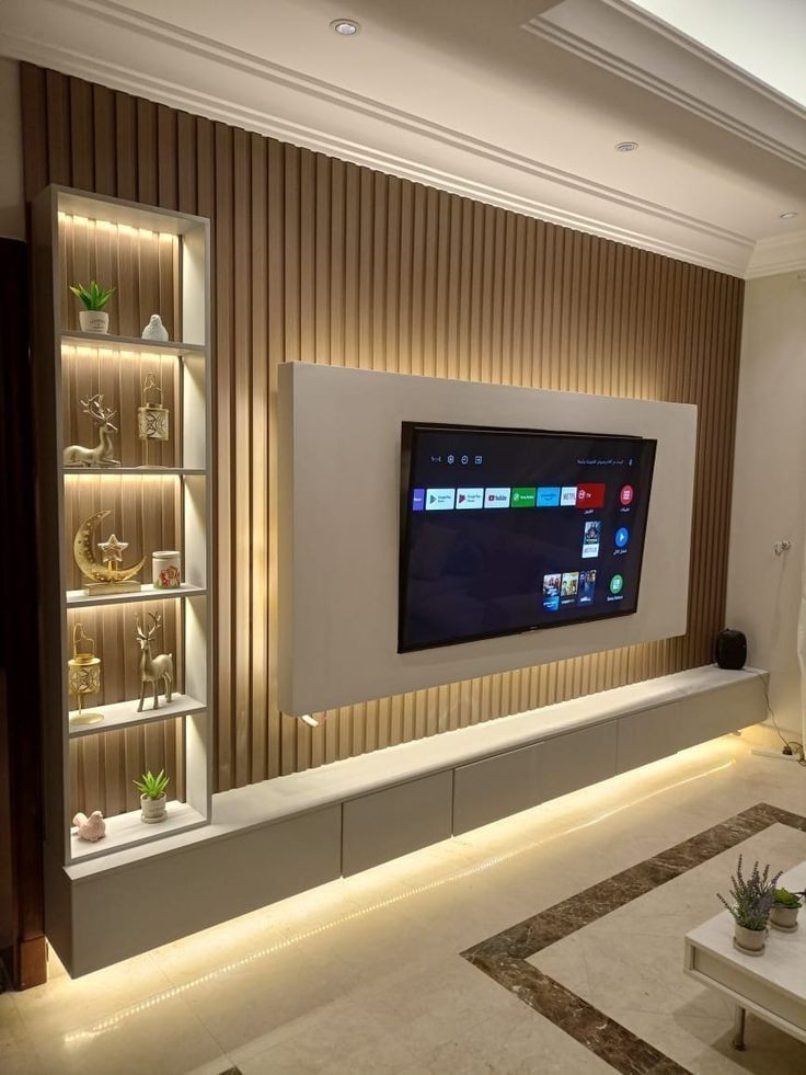 vách tivi phòng khách 