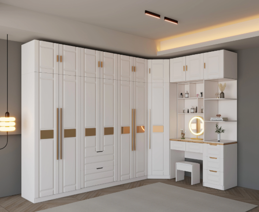 tủ quần áo chữ L 