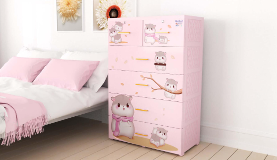 tủ nhựa quần áo nội thất nhựa cho bé đại phát hoàng hà zuko