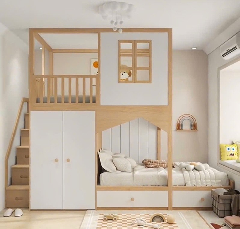 tủ nhựa quần áo nội thất nhựa cho bé đại phát hoàng hà zuko