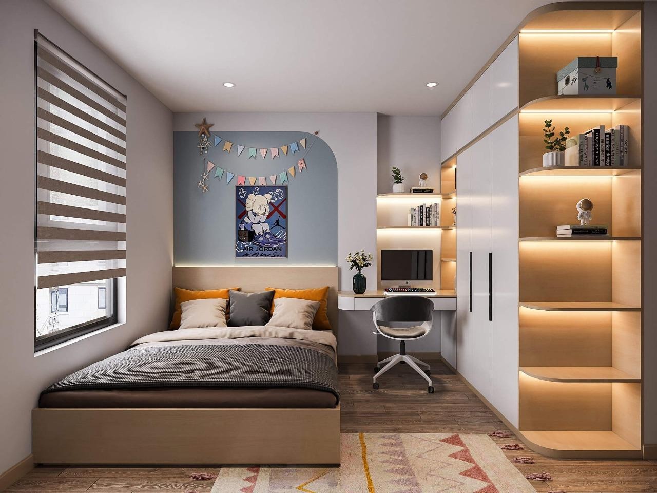 nội thất phòng ngủ nhỏ 