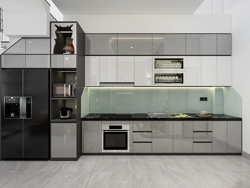 tủ bếp nội thất nhựa phòng bếp