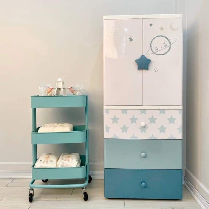 tủ nhựa quần áo nội thất nhựa cho bé đại phát hoàng hà zuko