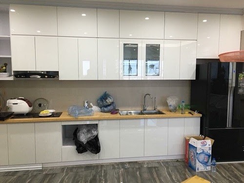 tủ bếp nhựa acrylic 