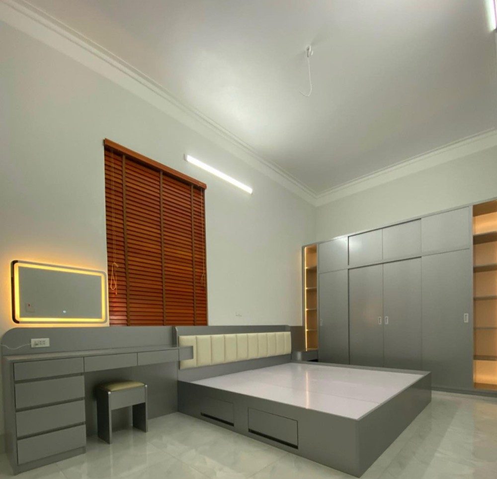 phỏng ngủ nội thất phòng ngủ đồ nhựa bàn ghế giường phàn phấn make up