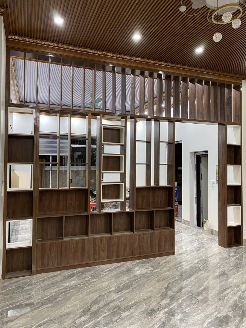 vách ngăn kệ tivi nhựa cao cấp 