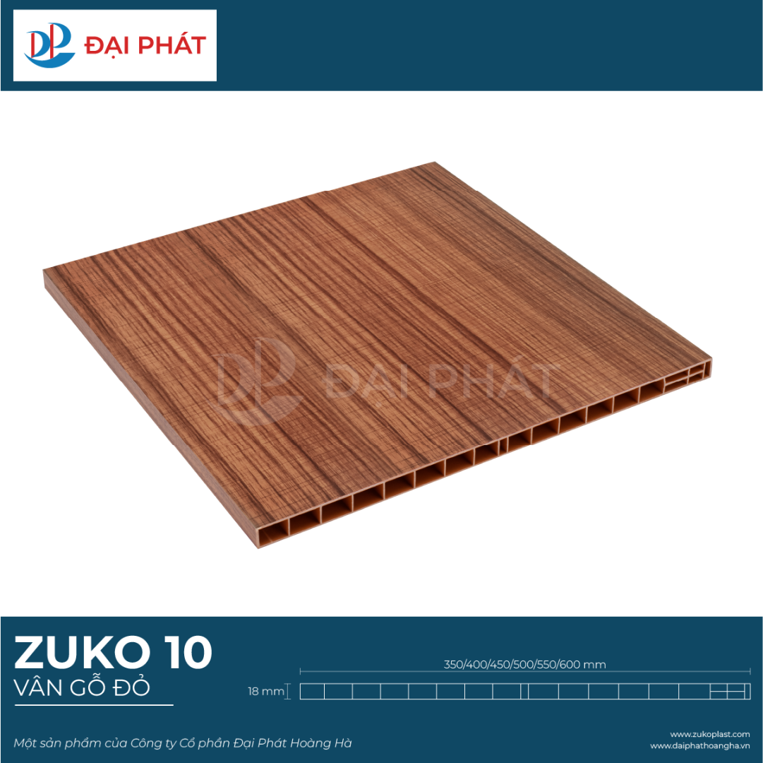 tấm nhựa nội thất vân gỗ đỏ 