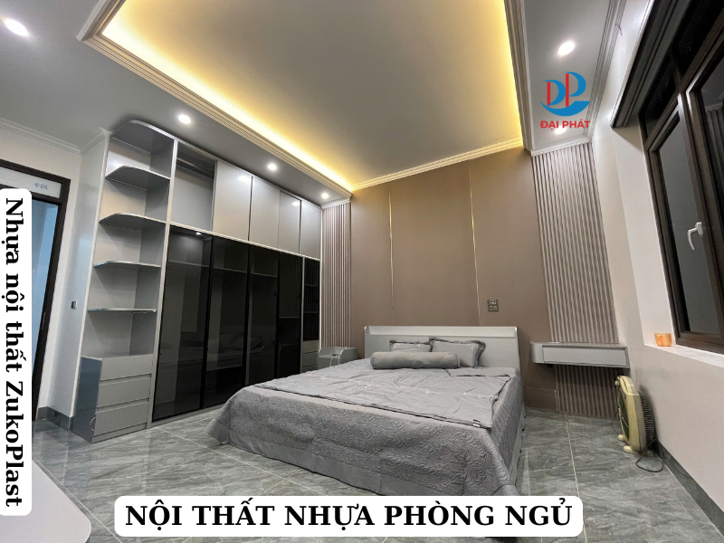  Nội thất phòng ngủ bằng nhựa Zuko 02 bạc hiện đại