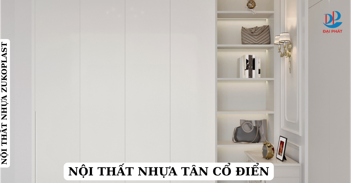 phòng ngủ nội thất nhựa tân cổ điển 