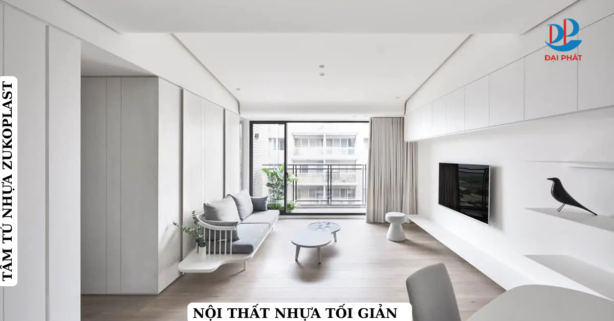 nội thất nhựa tối giản 