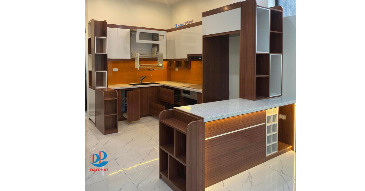 tủ bếp nhựa cao cấp 