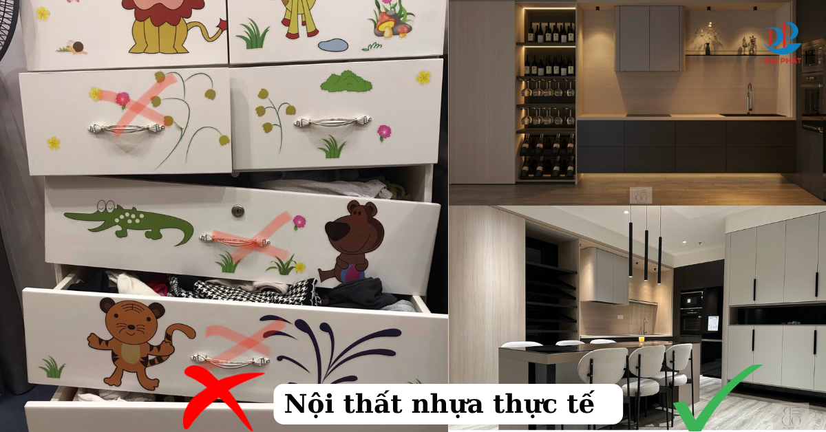 hiểu lầm nội thất nhựa 