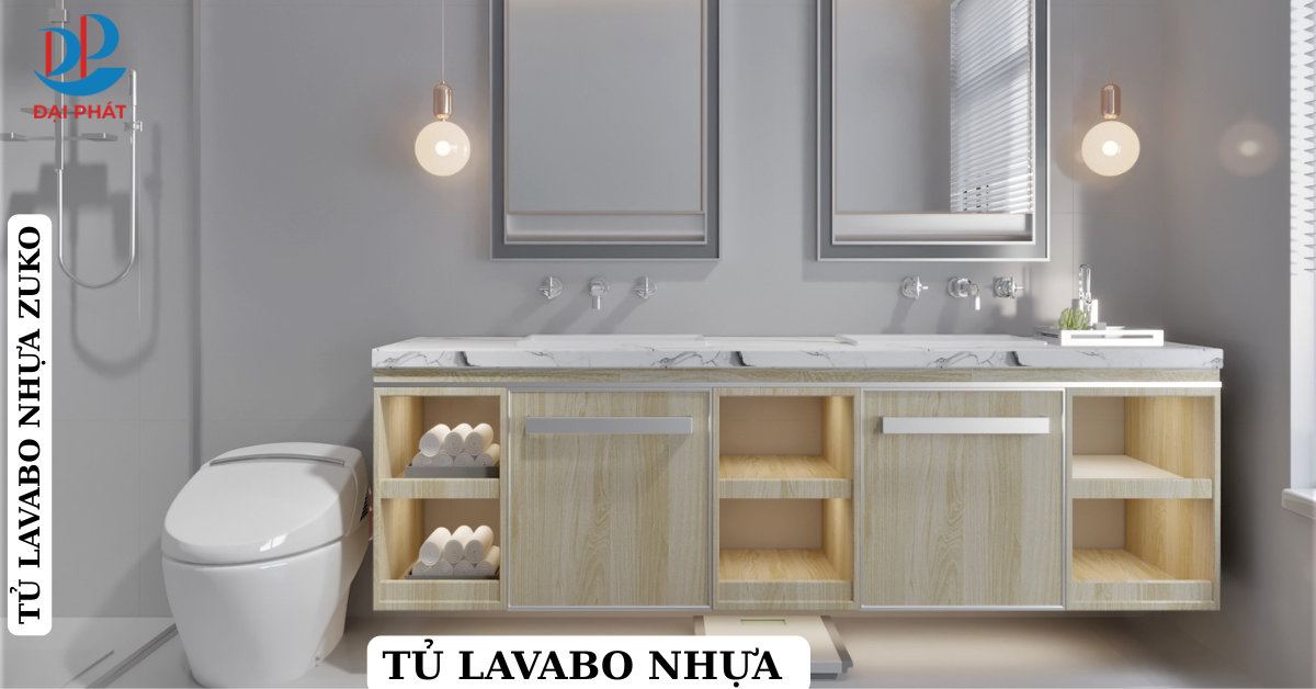 )Thiết kế Tủ Nhựa Lavabo Hiện Đại - Giải Pháp Lý Tưởng Cho Phòng Tắm 2025