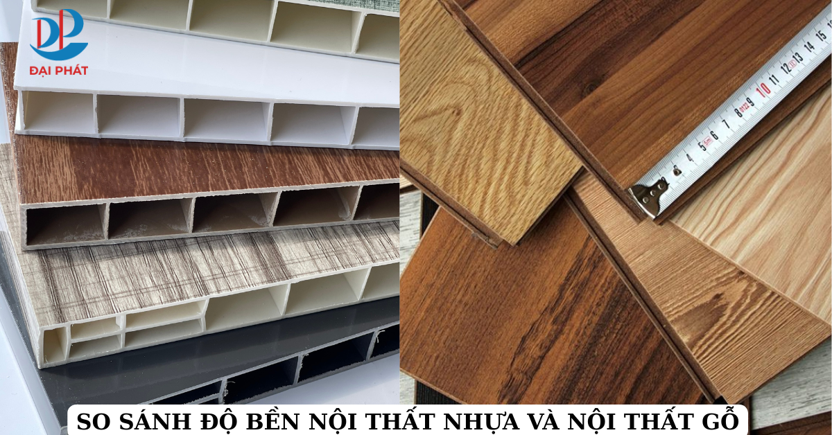 so sánh nội thất nhựa và nội thất gỗ 