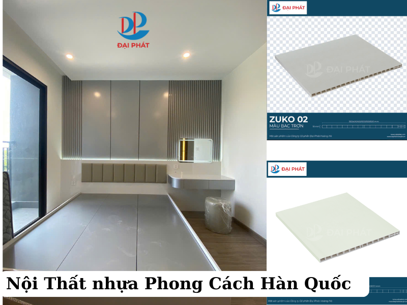 nội thất nhựa phong cách hàn quốc 