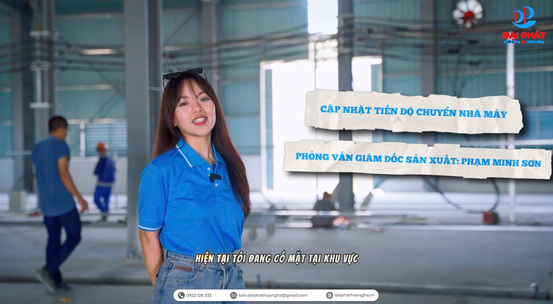 Khu vực lắp đặt máy móc tại nhà máy mới Đại Phát Hoàng Hà – Tiến độ xây dựng 2025