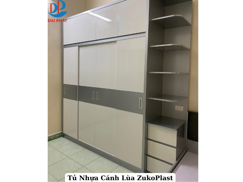 TỦ NHỰA CÁNH LÙA NHỰA CAO CẤP ZUKOPLAST