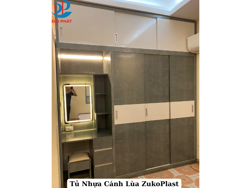 TỦ NHỰA CÁNH LÙA NHỰA CAO CẤP ZUKOPLAST