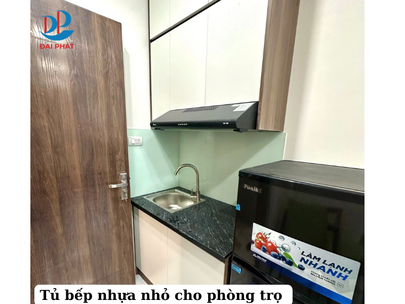 Mẫu Tủ Bếp Nhựa Nhỏ Cho Phòng Trọ 