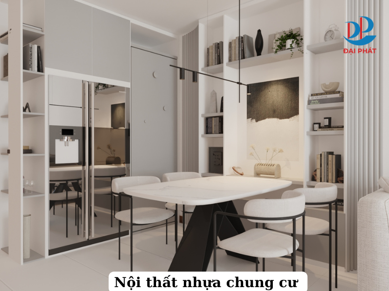 nội thất nhựa tối giản cho chung cư