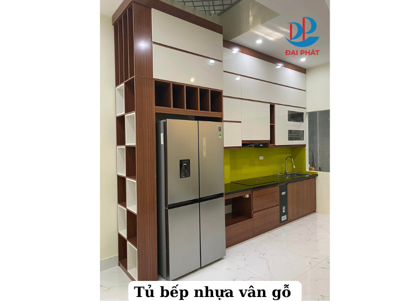  MẪU TỦ BẾP NHỰA VÂN GỖ ĐẸP
